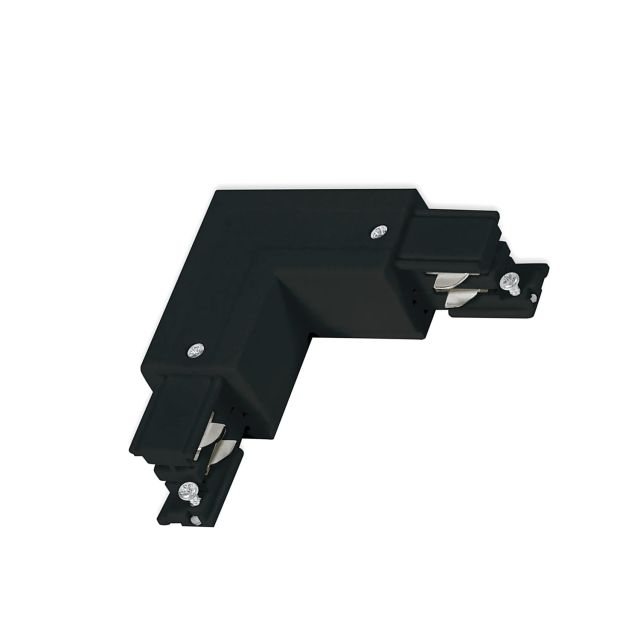GP20 3-Phasen ZP04B L-Verbinder für Aufbauschiene, N-Leiter außen, Schutzleiter innen, schwarz