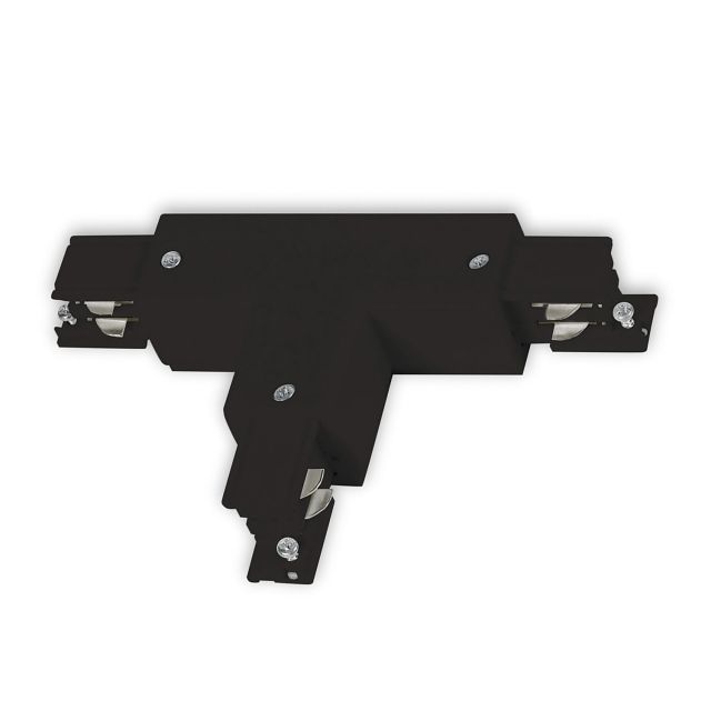GP20 3-Phasen ZP09B T-Verbinder für Aufbauschiene, N-Leiter rechts, Schutzleiter links, schwarz