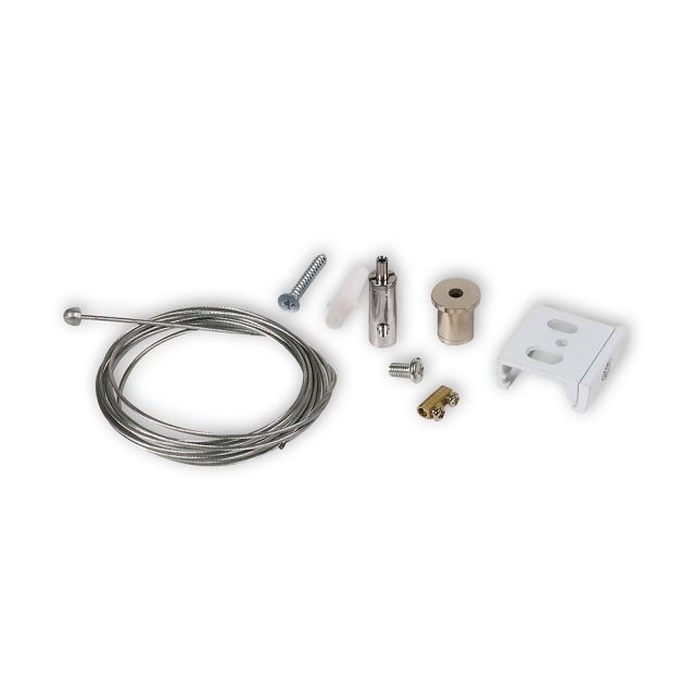 GP20 3-Phasen ZP12W Schiene Seilabhängung mit Rutschklemme, 10-200cm weiß