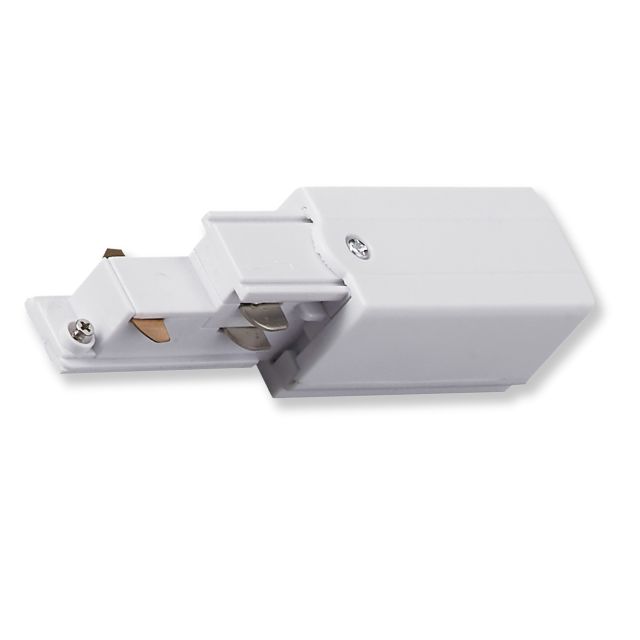 DP10 3-Phasen DALI ZP12W Seiten-Einspeisung für Aufbauschiene, N-Leiter links, weiß