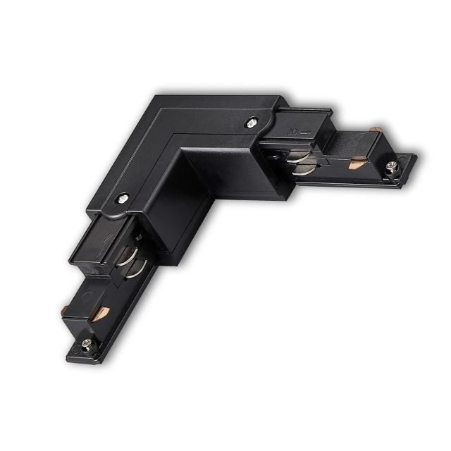DP10 3-Phasen DALI ZP18B L-Verbinder für Aufbauschiene, N-Leiter außen, schwarz