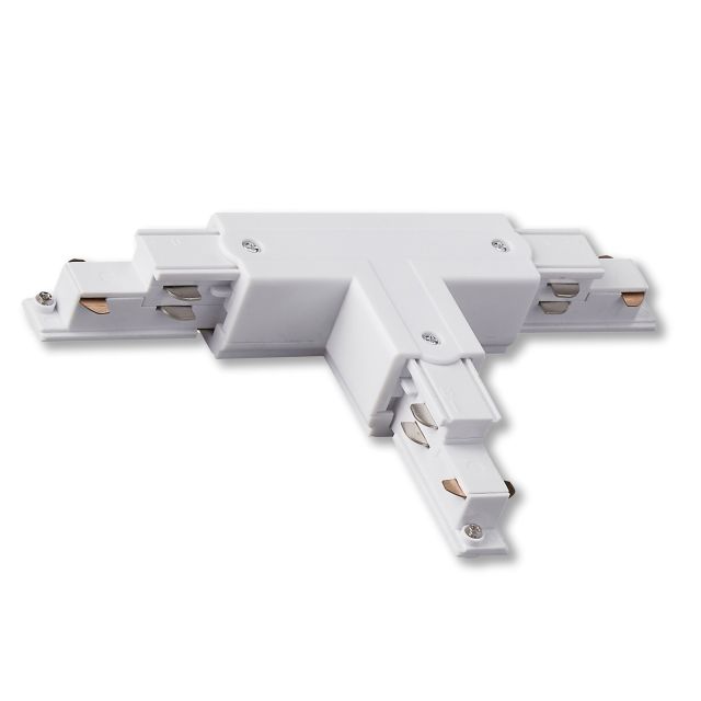 DP10 3-Phasen DALI ZP19W T-Verbinder für Aufbauschiene, N-Leiter links, weiß
