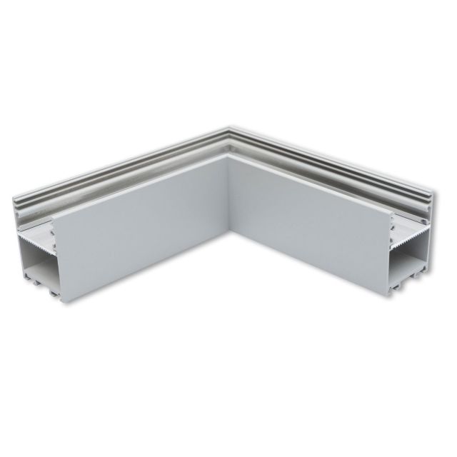Z55 90° Eck für PN17V2, geschweißt, 120x120mm, silber pulverbeschichtet