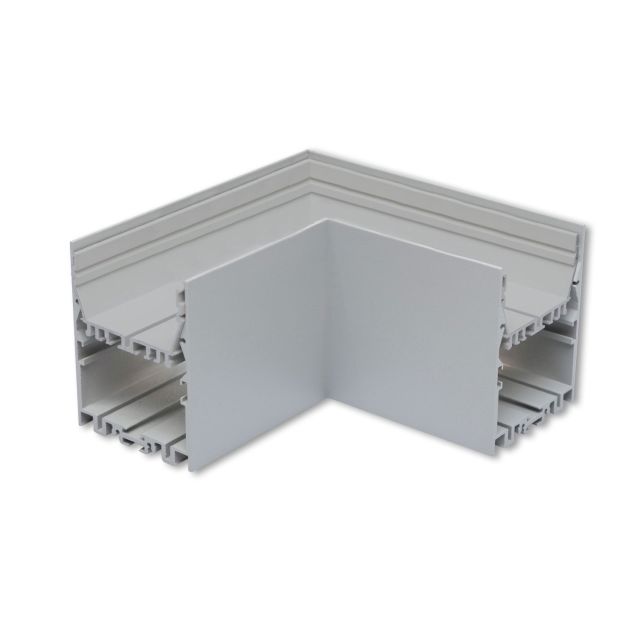 Z56 90° Eck für LL2, geschweißt, 140x140mm, silber pulverbeschichtet, inkl. LL2.1