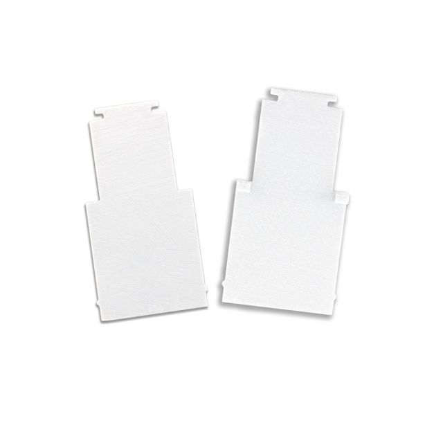 T48/20 Endkappe innenliegend, TE14, weiß, 2 STK, für TS1/TS3/TS4 Schienen für COVER weiß