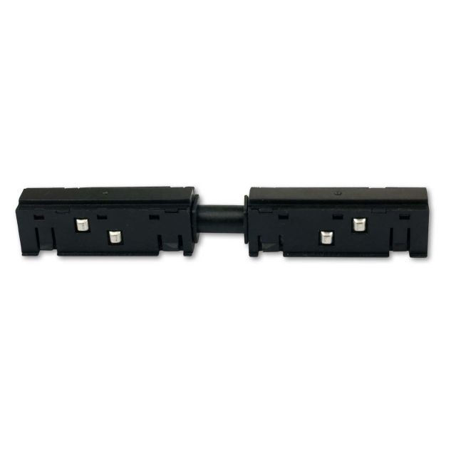 T48/20 Linear-Verbinder 45° TZ21 flexibel, schwarz, 4-polig, max. 6A, stromführend
