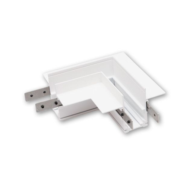 T48/20 Eckschiene 90° TZ06 horizontal, weiß, nicht stromführend, für TS3