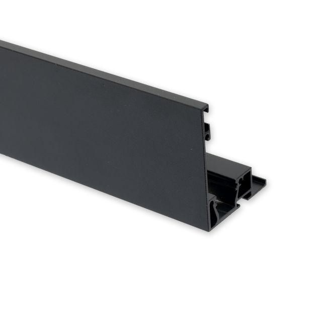 VP4 Copertura con linea luminosa opzionale per profilo per tende 200 cm, nero RAL9005