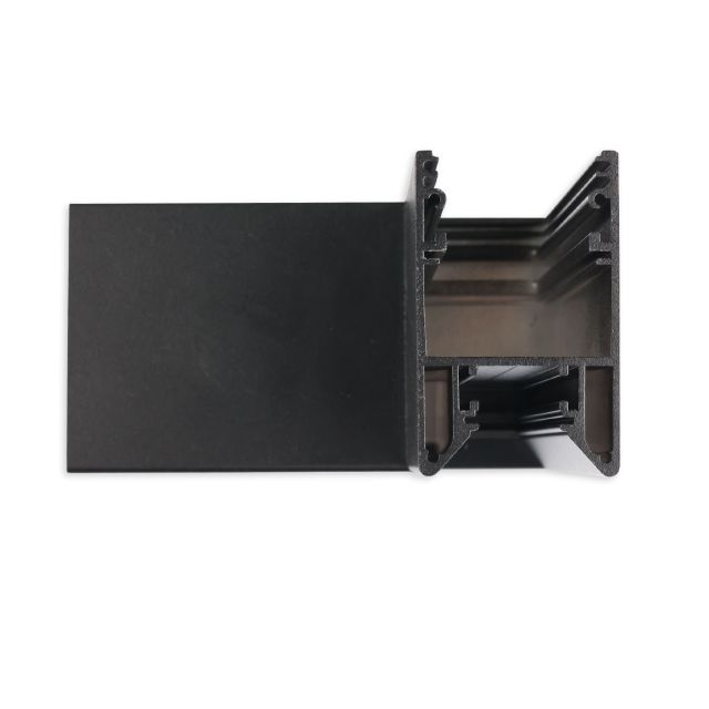 Z60 90° Eck für PN27, geschweißt, 120x120mm, schwarz RAL 9005