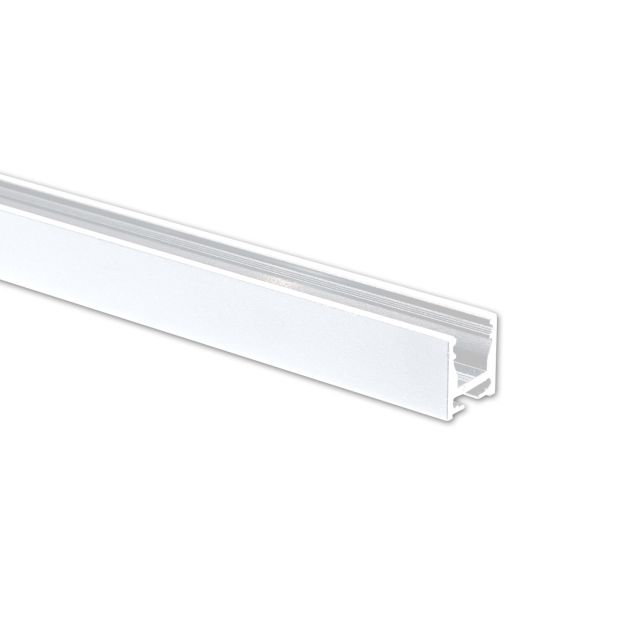 VP5 Profilo per tende a binario singolo, bianco RAL9010, 200 cm, strisce LED max. 10 mm