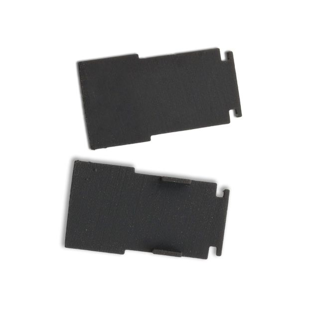 T48/20 Endkappe innenliegend, TE11, schwarz, 2 STK, für T48/20 Schiene flat mit Cover hoch