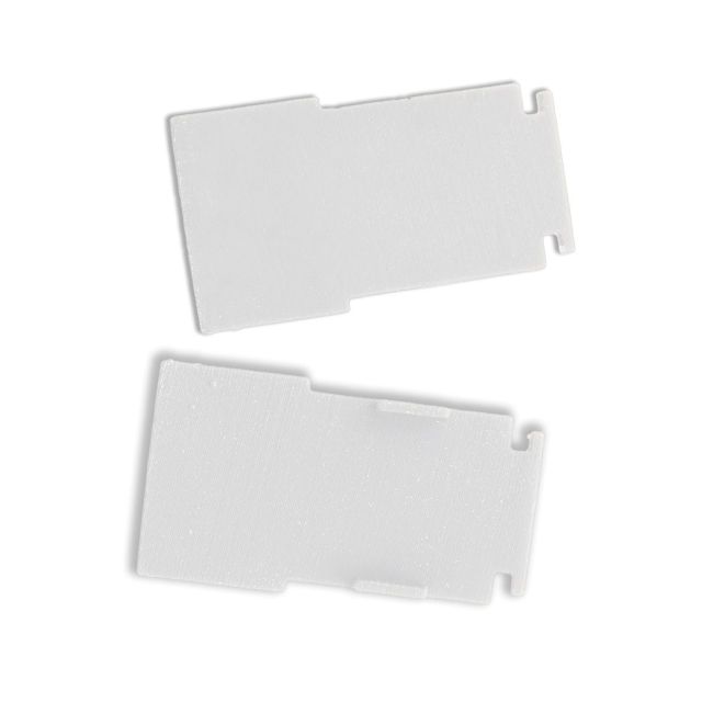 T48/20 Endkappe innenliegend, TE12, weiß, 2 STK, für T48/20 Schiene flat mit Cover hoch