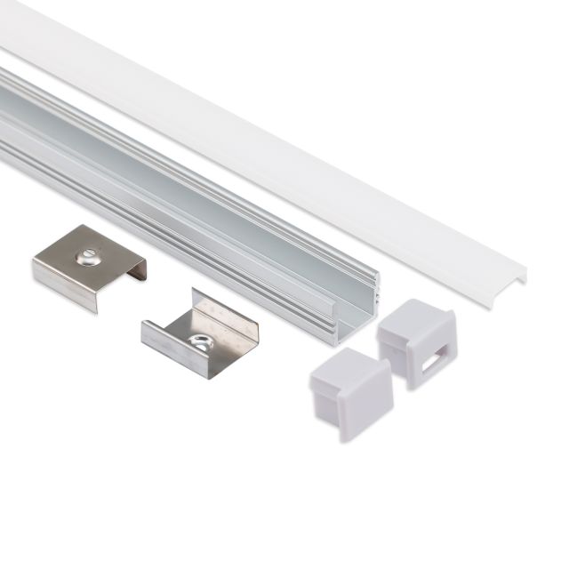 LED installation set, PL1, C1 and accessories, anodized