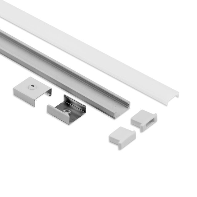 LED installation set, PL1, C1 and accessories, anodized
