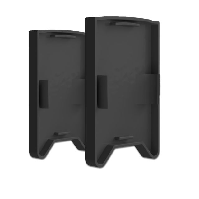 Endkappe E119B schwarz für Profil PN27 mit C29/C61, 2 STK, mit Lichtfalle