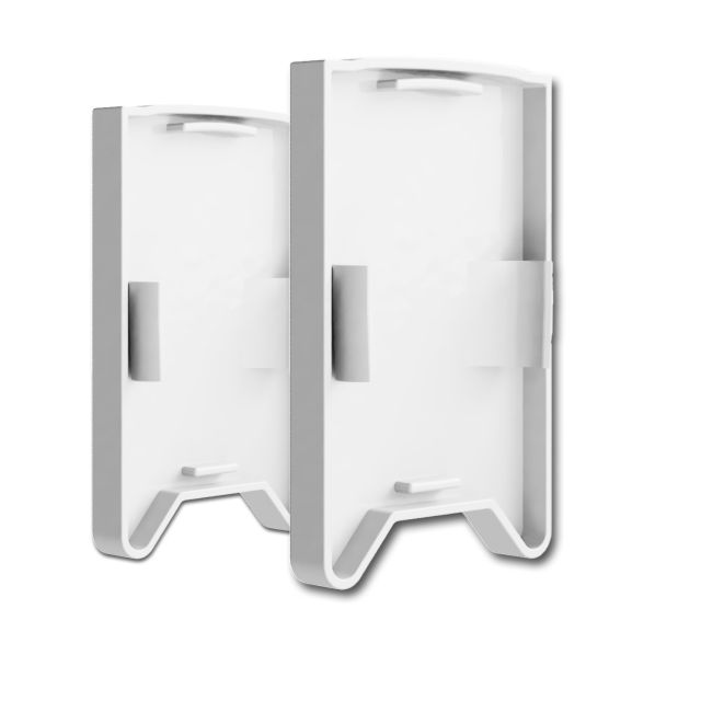 Endkappe E119W weiß für Profil PN27 mit C29/C61, 2 STK, mit Lichtfalle