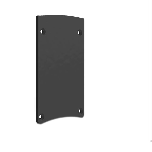 Endkappe E124 Aluminium schwarz für Profil PN27 mit C29/C61, 2 STK, inkl. Schrauben