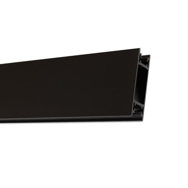 AL1 shelf wall profile, 200 cm, black RAL 9005