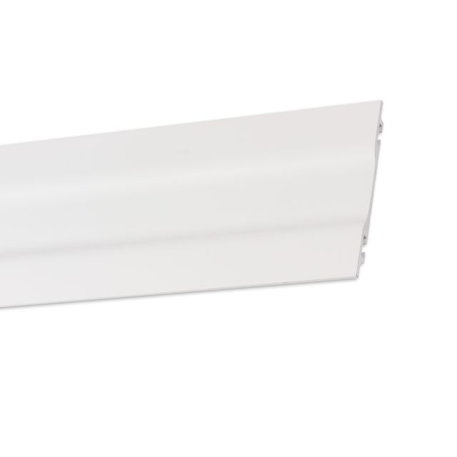 AL2 shelf wall profile, ultra-flat, white RAL 9010