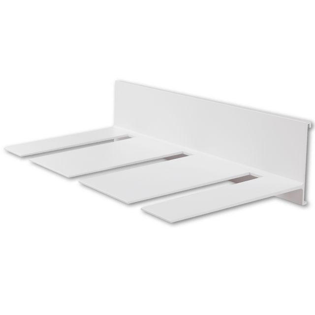 AZ04 shelf stem glass holder, 31.5 cm, white RAL 9010