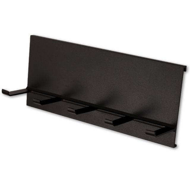 AZ05 shelf hook rack, 20 cm, black RAL 9005