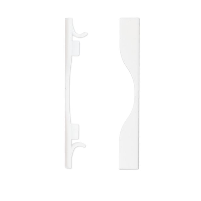 E144 end cap, white, for AL2 profile, 2 pcs