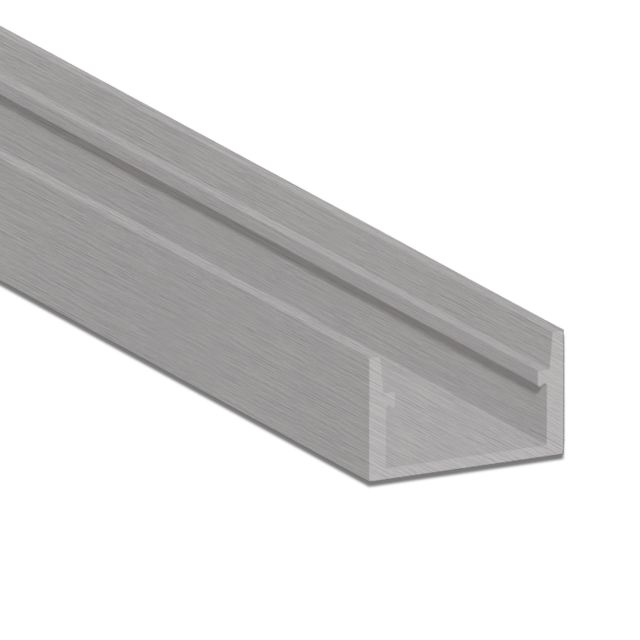 BP2 LED EINBAU-Profil 200cm eloxiert, LED Stripes max. 12mm