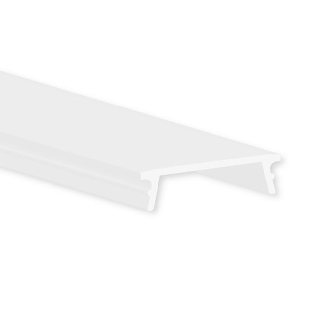 Cover C20 opal/satiniert 600 cm für Profil PN8, flach