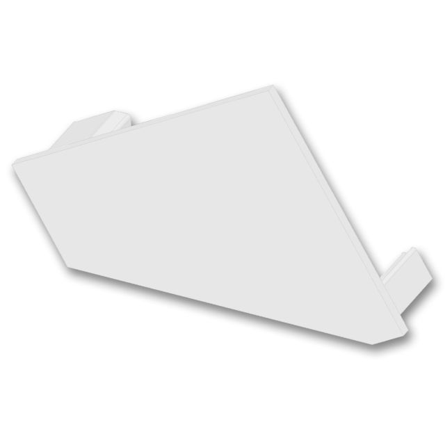 Endkappe E110L weiß für Profil WP1, links, 1 STK