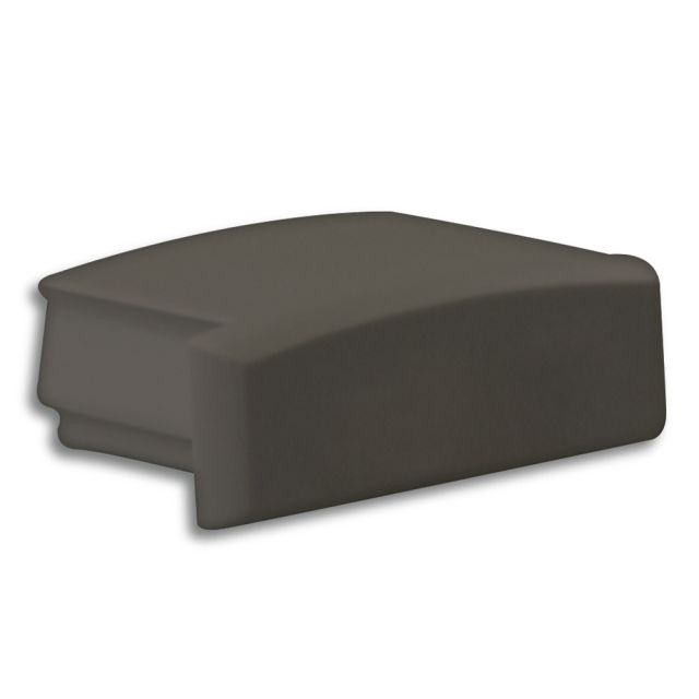 Endkappe E1B schwarz für Profil PL1, 1 STK