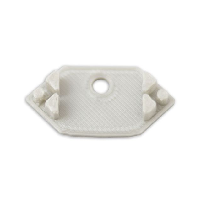 Tappo di chiusura E207 per profilo FP8V2 con ingresso cavi, 1 pz