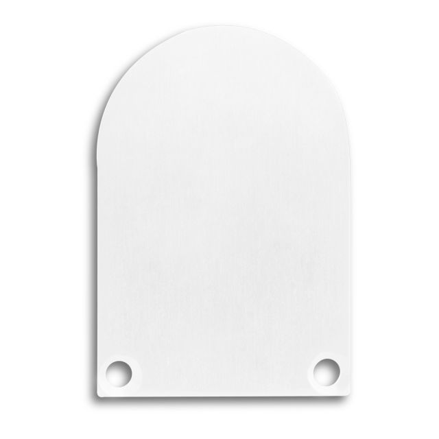 Endkappe E50 Alu weiß RAL9010 für Profil PN6 / PN7 mit C13, 2 STK