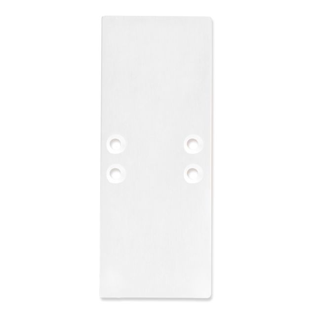 Endkappe E66 Aluminium weiß RAL9003 für Profil PL13 mit PL10.1, 2 STK, inkl. Schrauben