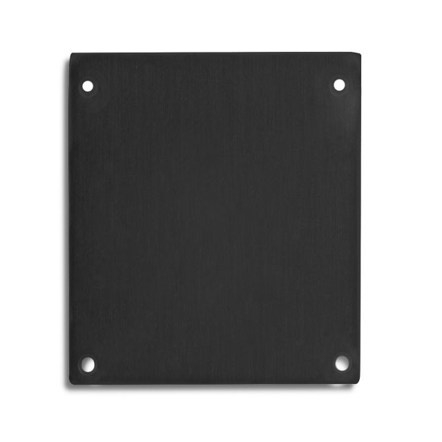 Endkappe E69 Aluminium schwarz RAL9005 für Profil PN17V1 / PN17V2, 2 STK, inkl. Schrauben