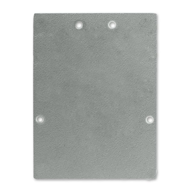 Endkappe E74 Aluminium silber für Profil LL2, 2 STK, inkl. Schrauben
