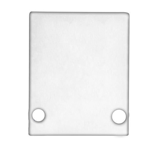 Endkappe E89 Aluminium weiß RAL 9003 für Profil VA1, 2 STK, inkl. Schrauben