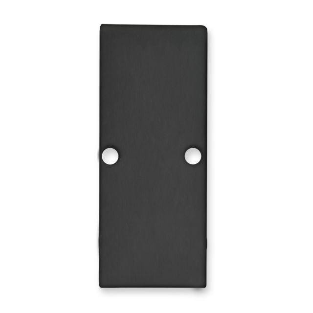 Endkappe E90 Aluminium schwarz RAL 9005 für Profil VA2, 2 STK, inkl. Schrauben