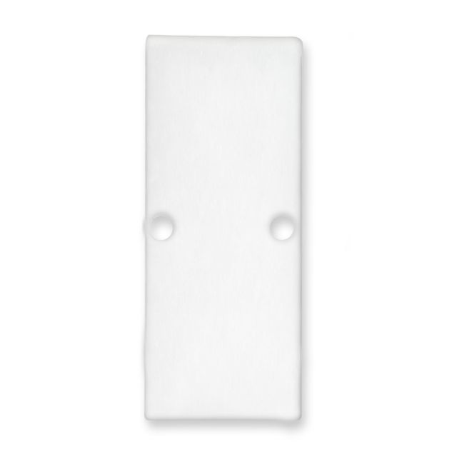 Endkappe E90 Aluminium weiß RAL 9003 für Profil VA2, 2 STK, inkl. Schrauben