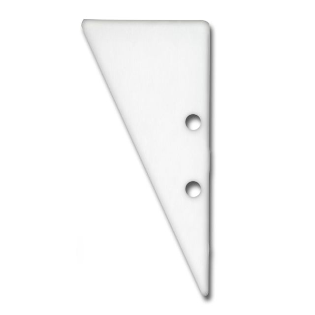 Endkappe E91 Aluminium weiß RAL 9003 für Profil VA3, 2 STK, inkl. Schrauben