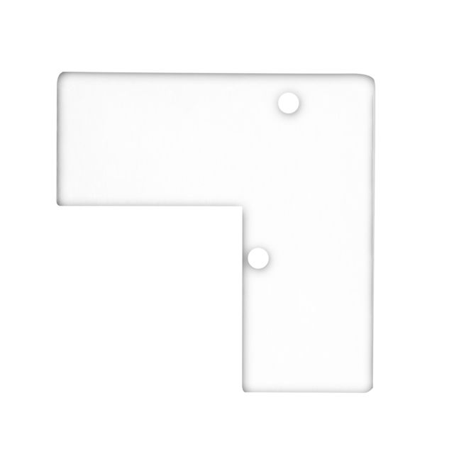 Endkappe E93 Aluminium weiß RAL 9003 für Profil VA5, 2 STK, inkl. Schrauben