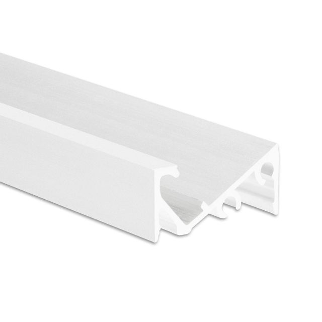 MP2 LED Aufbauprofil 200cm weiß RAL 9003, LED Stripes max. 6 mm