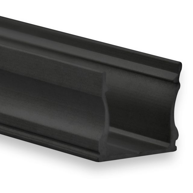 SL15/NL15 LED AUFBAU-Profil 200 cm schwarz RAL 9005, LED Stripes max. 12 mm