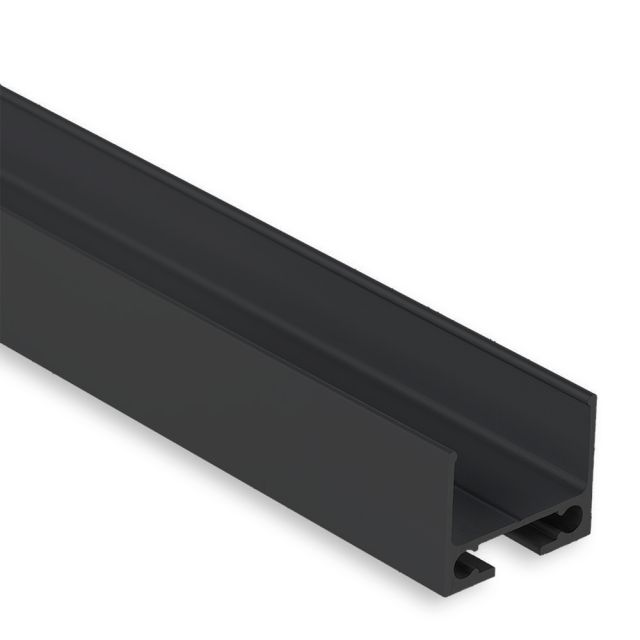 PL10 LED AUFBAU-Profil/Kabel-Universalkanal für PL-Serie schwarz RAL 9005, 200 cm
