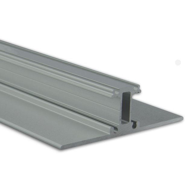 PL13 LEUCHTEN-Profil 200 cm, silber pulverbeschichtet, LED Stripes max. 12 mm