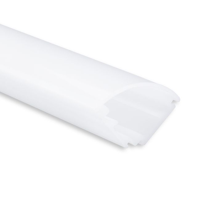 PN10 LED ECK-Cover, opal/satiniert, 200 cm, LED Stripes max. 13 mm