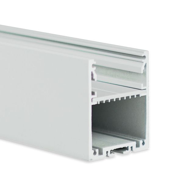 PN17V1 LED AUFBAU-Profil 300 cm, symmetrisch, weiß RAL 9003 LED Stripes max. 30 mm