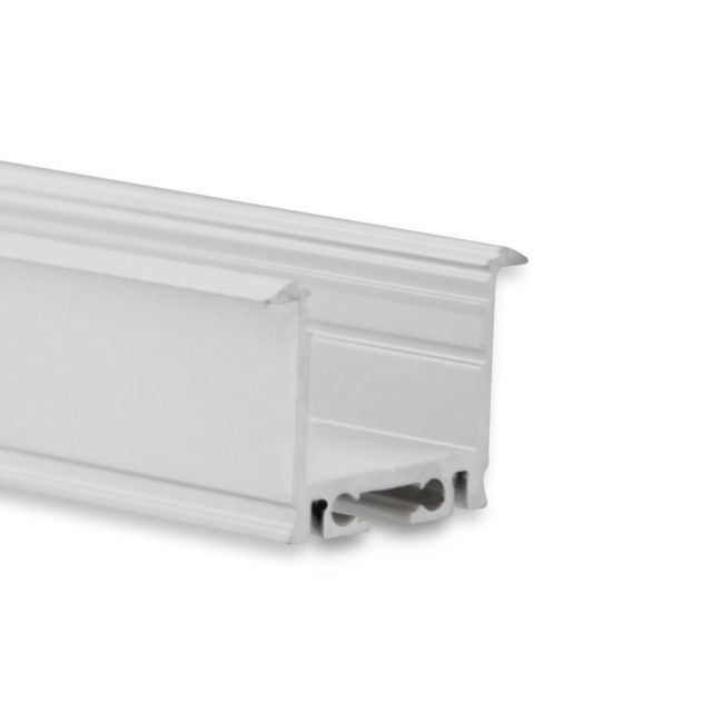 PN21 LED Einbauprofil 200cm, hoch/Flügel, LED Stripes max. 20mm