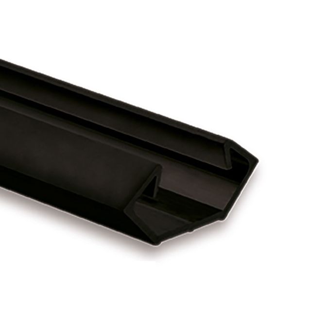 PO23V2 LED ECK-Profil, 200 cm, schwarz RAL 9005 LED Stripes max. 11 mm