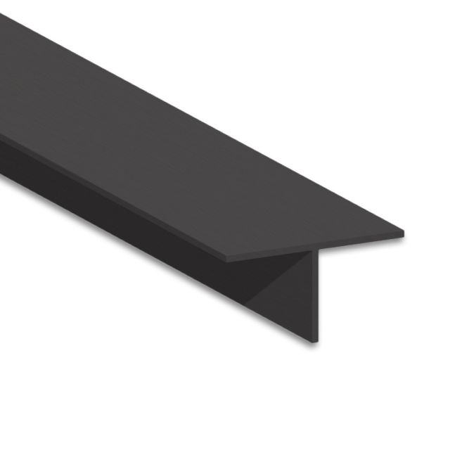 TBP14 Profilo LED per cartongesso 200 cm, nero RAL 9005, strisce LED max 12 mm