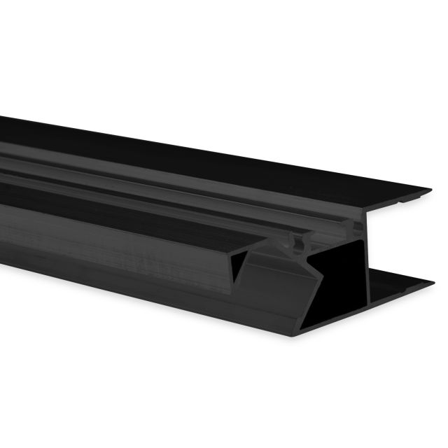 VA4 LED Aufbauprofil 200cm schwarz RAL 9005, LED Stripes max. 16 mm
